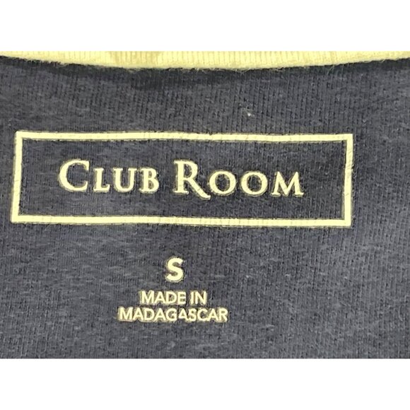 Club Room Mens Navy Blue Polo Shirt S 60% Cotton 40% Polyester Short Sleeve - Picture 3 of 6